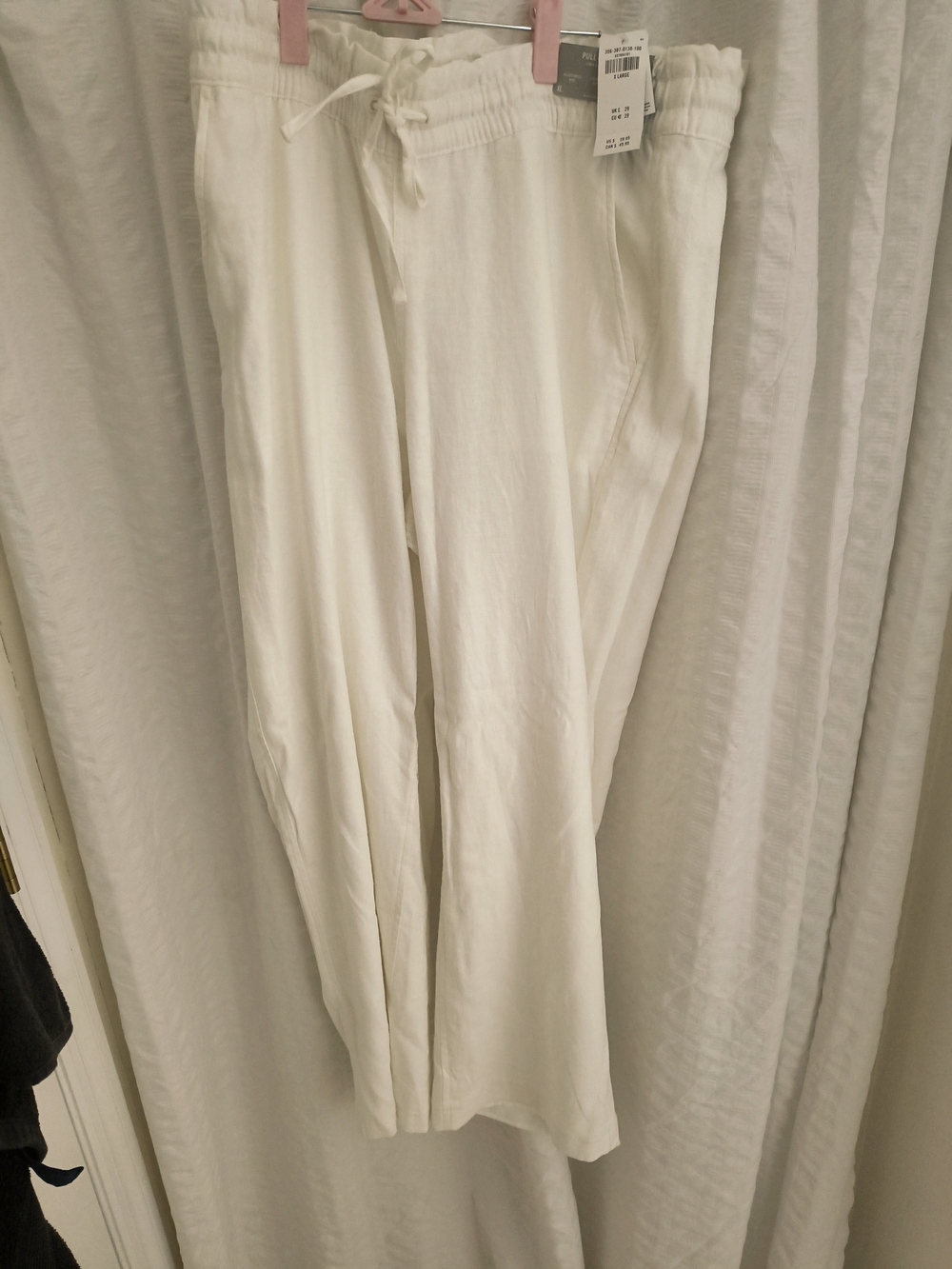 Hollister White Drawstring Lounge Joggers